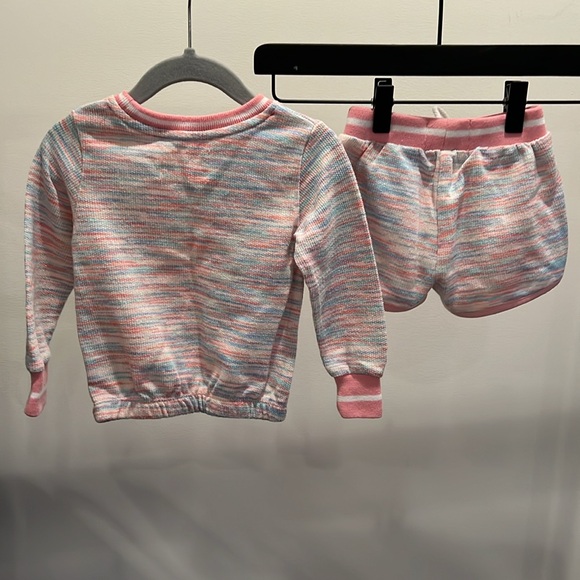 Sovereign code girls size 9M pink blue shorts set  - Picture 3 of 3